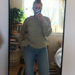 GENUINE Grey Irish Wool Sweater